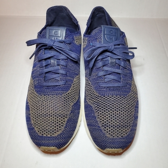 Cole Haan GrandPro Knit Oxford Shoes Mens Size 10.0 Navy Blue - Picture 1 of 8